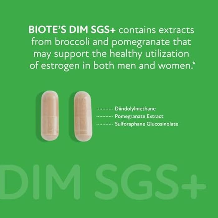 Biote Nutraceuticals - DIM SGS + - Hormone + Detox (60 Capsules) - Image 4