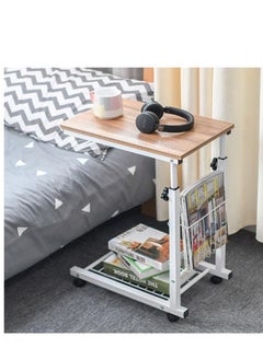 Mobile coffee table bedside sofa adjustable height mobile side table laptop table coffee table
