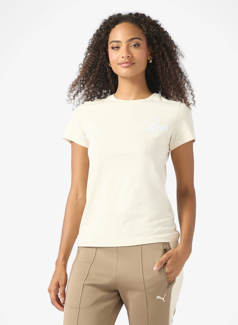 PUMA Essential Logo Script T-Shirt - Image 1