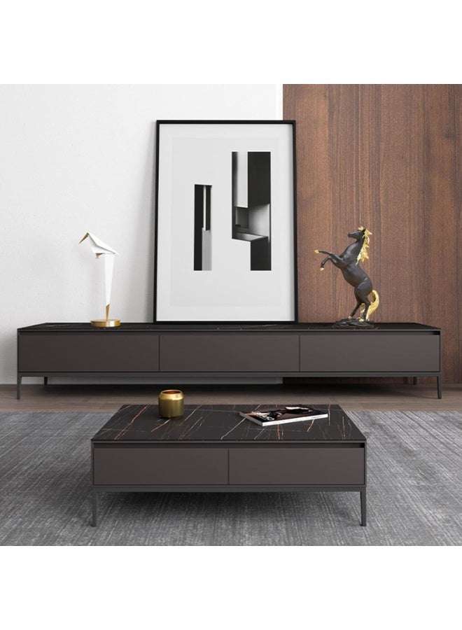 Decorhills Standing Horse Resin Statue Decor, 100% Handmade Modern Horse Sculpture Handicraft, Collectible Figurines Art Crafts Gift Office Bookshelf Display Majestic Sculpture in Captures Decor Black & Gold - Image 5