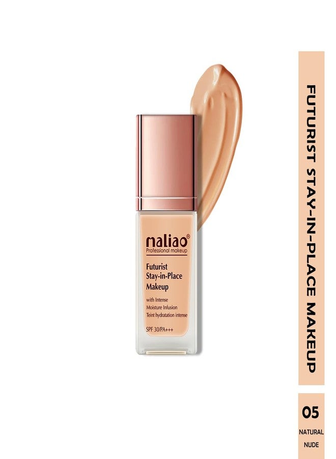 Maliao Futurist Stay-In-Place Makeup SPF 30 PA+++ (Full Coverage, Intense Moisture Infusion,Tint Moisturizer,Tint Hydration, All Skin Types) (Natural Nude) - Image 2