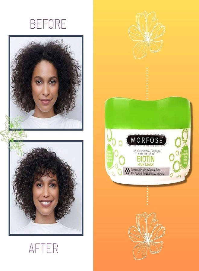 مورفوز قناع الشعر بالبيوتين من مورفوس 500 مل: علاج فوري للتكثيف والتقوية - Image 3