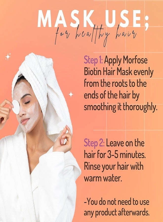مورفوز قناع الشعر بالبيوتين من مورفوس 500 مل: علاج فوري للتكثيف والتقوية - Image 4