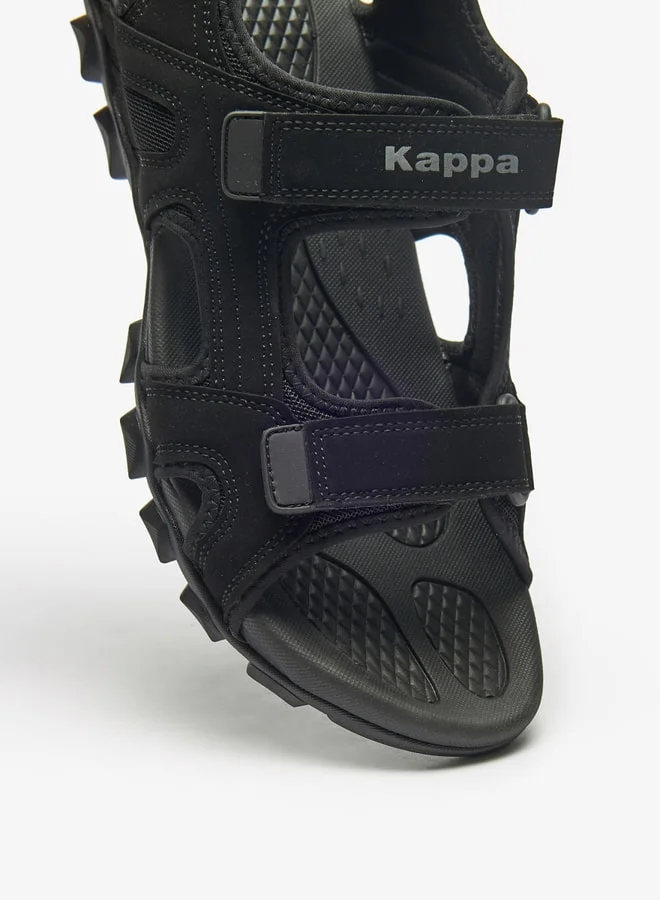 Kappa Men's Logo Print Floaters with Hook and Loop Closure