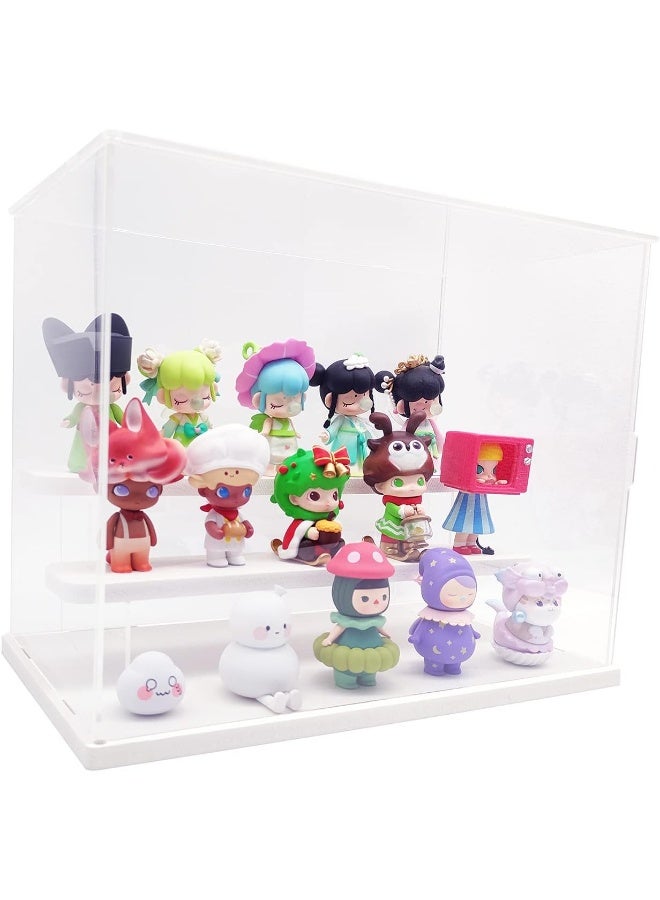 TPGP 3 Tier Clear Acrylic Display Case Stand Assemble Countertop Box Storage Cube Organizer Dustproof Protection Showcase For Action Pop Figures Collectibles Toys - Image 5