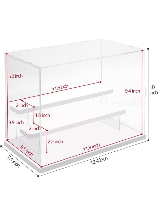 TPGP 3 Tier Clear Acrylic Display Case Stand Assemble Countertop Box Storage Cube Organizer Dustproof Protection Showcase For Action Pop Figures Collectibles Toys - Image 2