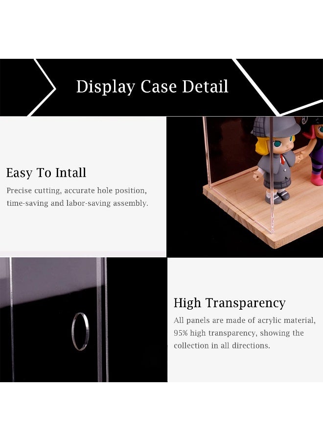 TPGP 3 Tier Clear Acrylic Display Case Stand Assemble Countertop Box Storage Cube Organizer Dustproof Protection Showcase For Action Pop Figures Collectibles Toys - Image 3