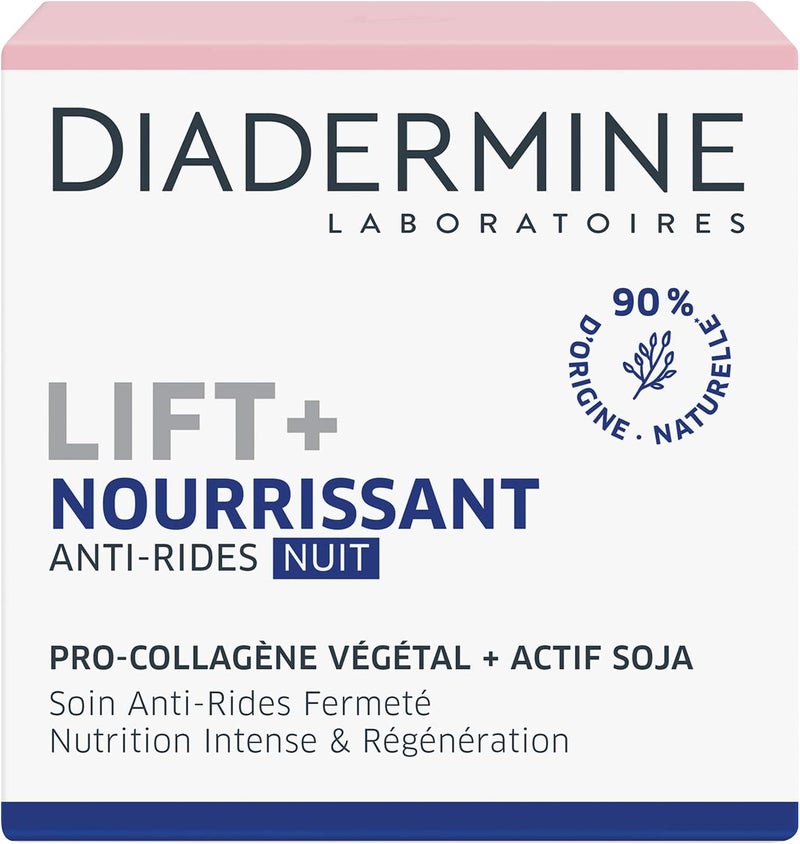 Diadermine Lift+ Nutrition Regenerating Anti-Wrinkle Night Cream with Pro-Collagen & Pro-Lipids 50 ml - Image 1