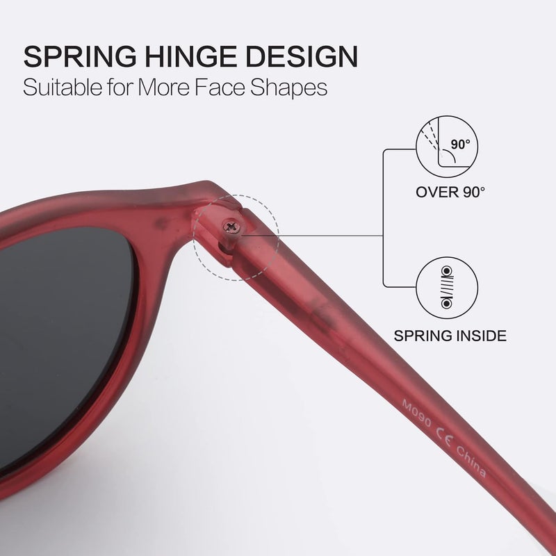 ZENOTTIC Polarized Round Sunglasses, Stylish Small Sunglasses for Men and Women Retro Classic, Multi-Style Selection - Image 3