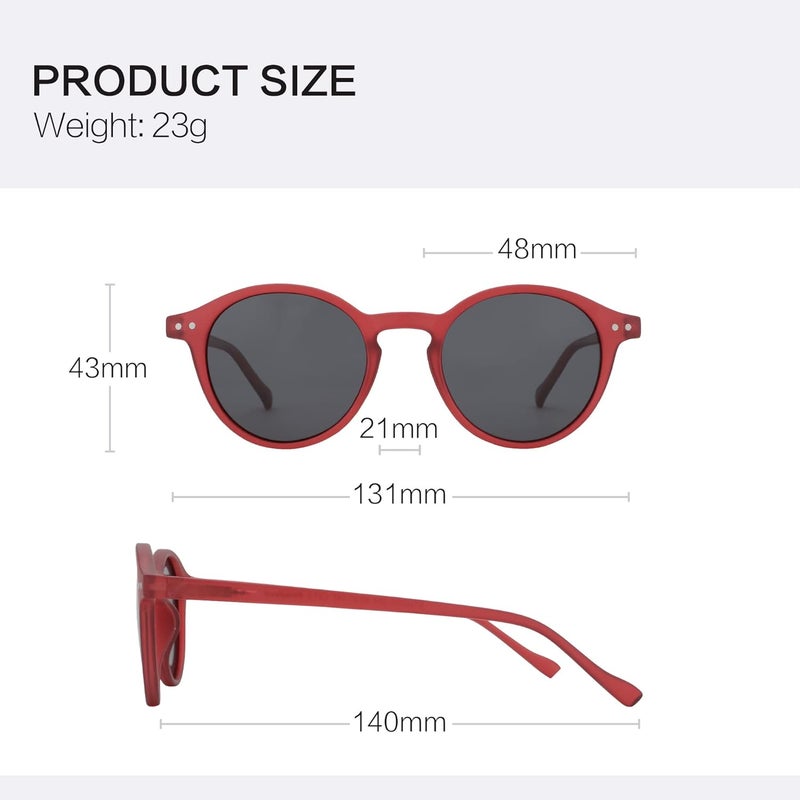 ZENOTTIC Polarized Round Sunglasses, Stylish Small Sunglasses for Men and Women Retro Classic, Multi-Style Selection - Image 5