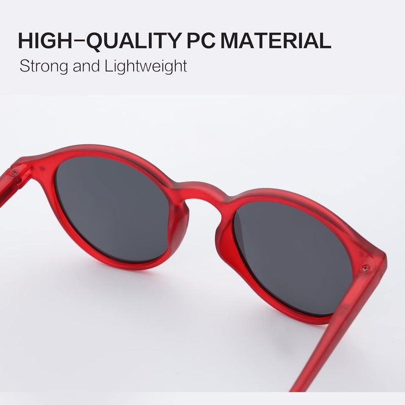 ZENOTTIC Polarized Round Sunglasses, Stylish Small Sunglasses for Men and Women Retro Classic, Multi-Style Selection - Image 4