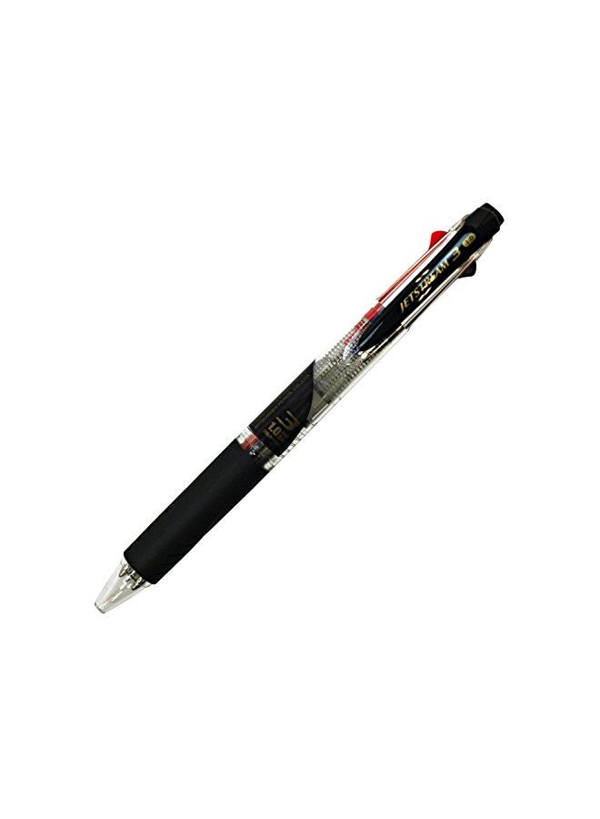 uni Ballpoint Pen Jetstream 3 Color Black, Red, Blue Ink 1.0mm, Transparent (SXE340010.T) - Image 1