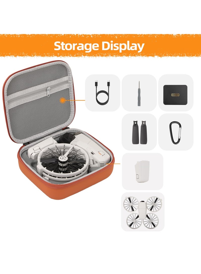 Carrying Case for DJI Flip Portable Travel Storage Bag for DJI Flip Drone Accessories (Black)  - Image 3