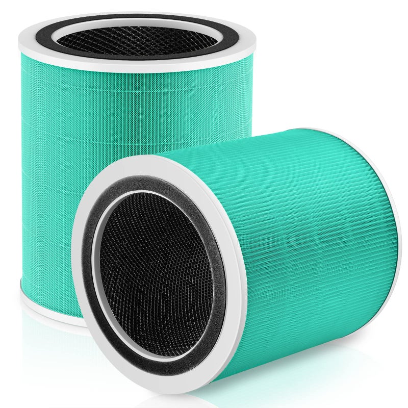 Core 400S Toxin Absorber Replacement Filter for LEVOIT Core 400S Smart WiFi Air Purifier 3in1 HEPA Activated Carbon Filter Core400SRFTX LRFC401GUS Green 2 Pack