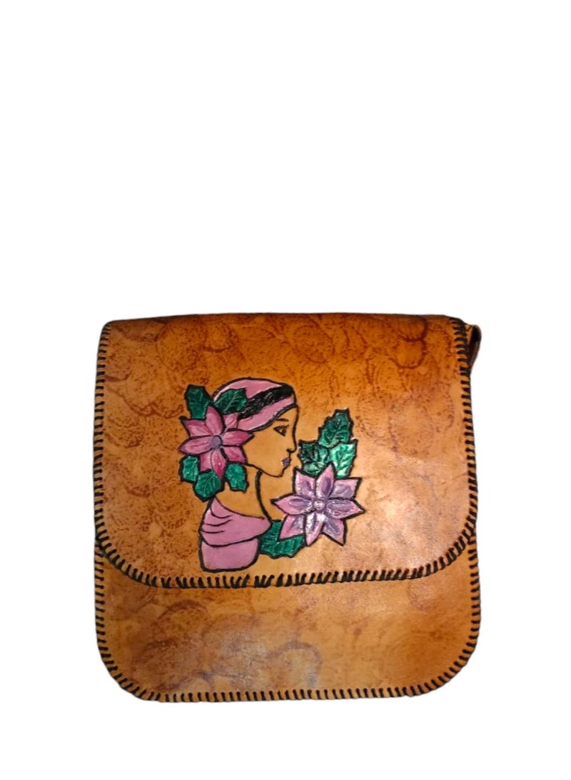 Sheer Fashionable Leather Crossbody Bag  - Image 1