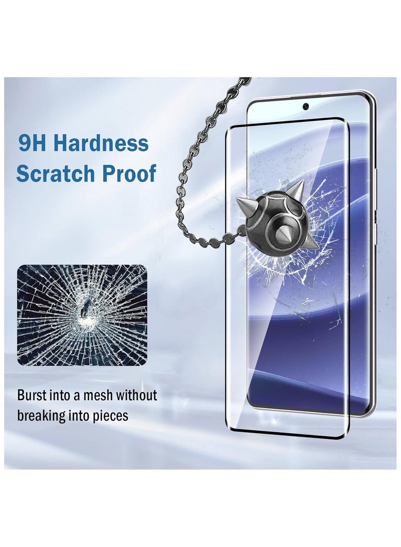 DUSALA Screen Protector for Xiaomi Redmi Note 14 Pro/14 Pro Plus/14 Pro+ Full Coverage Anti-Scratch High Transparency Anti-fingerprint Premium Tempered Glass Protector - Image 3
