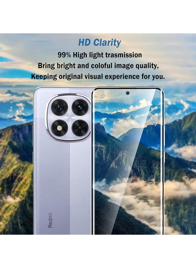 DUSALA Screen Protector for Xiaomi Redmi Note 14 Pro/14 Pro Plus/14 Pro+ Full Coverage Anti-Scratch High Transparency Anti-fingerprint Premium Tempered Glass Protector - Image 5