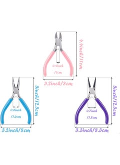 SHOWAY 3pcs Jewelry Pliers Wire Cutter Pliers Needle Nose Pliers for Home Jewellery Making Wire Wrapping DIY Crafts  - Image 5