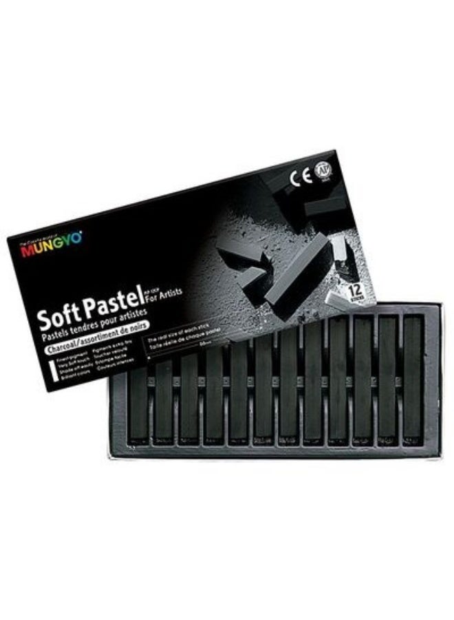 Soft Pastle 12 Charcol Colors