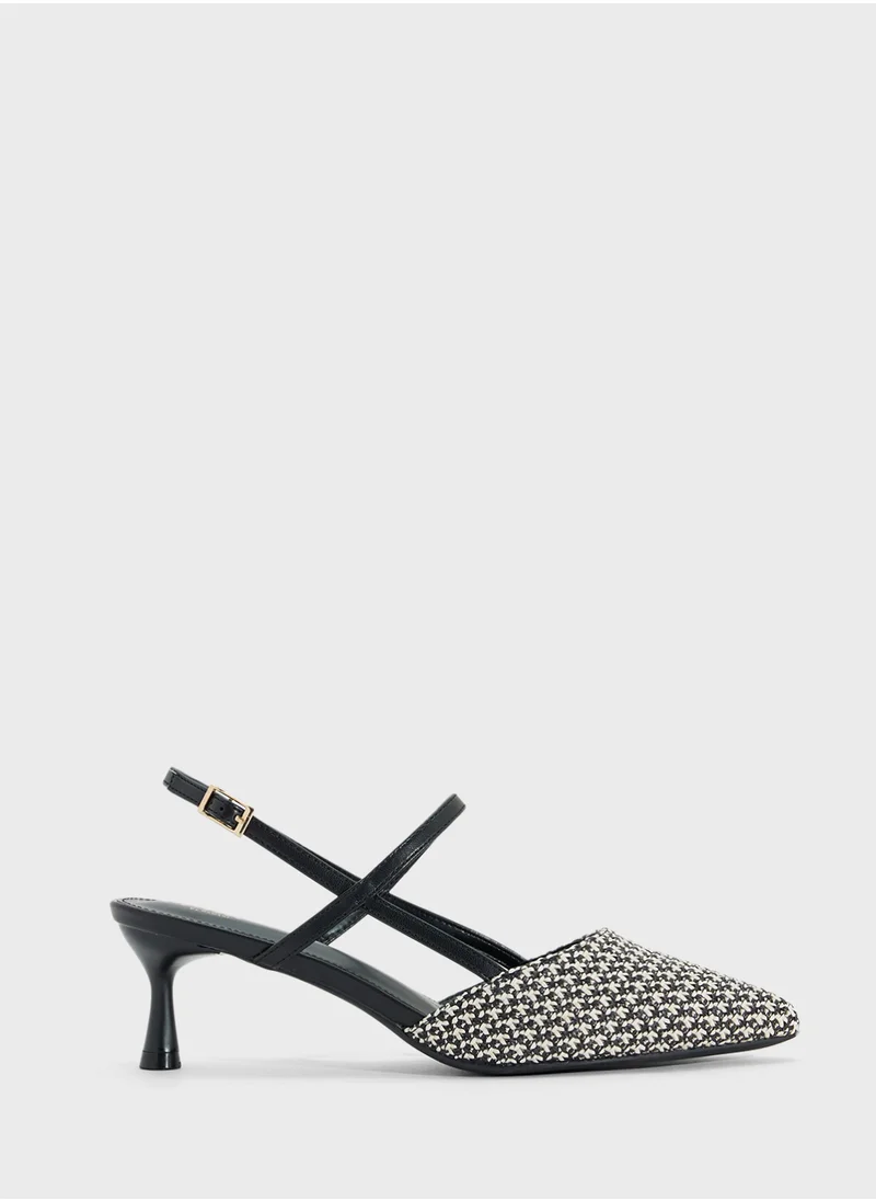 ELLA Heeled Mule With Buckle