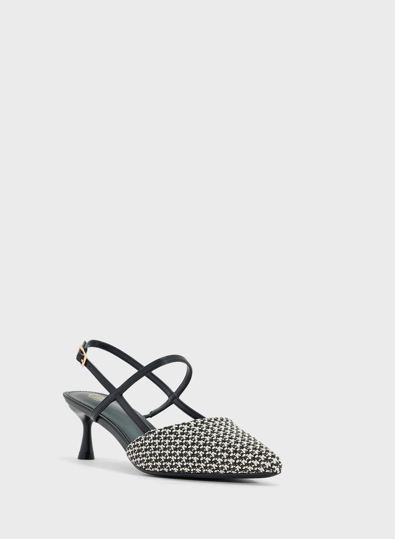 ELLA Heeled Mule With Buckle  - Image 2