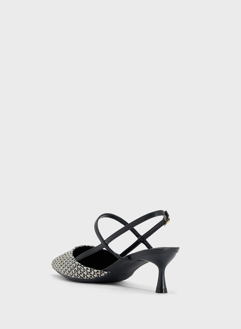 ELLA Heeled Mule With Buckle  - Image 3