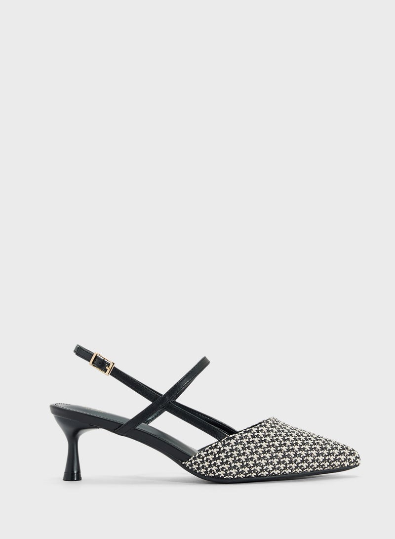 ELLA Heeled Mule With Buckle  - Image 1