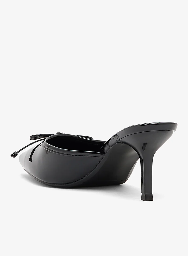 ELLA Heeled Mule With Buckle