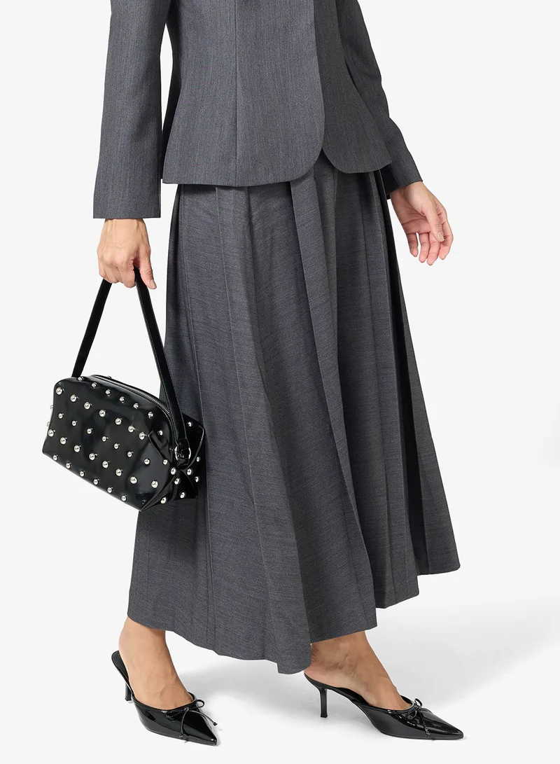 ELLA Heeled Mule With Buckle