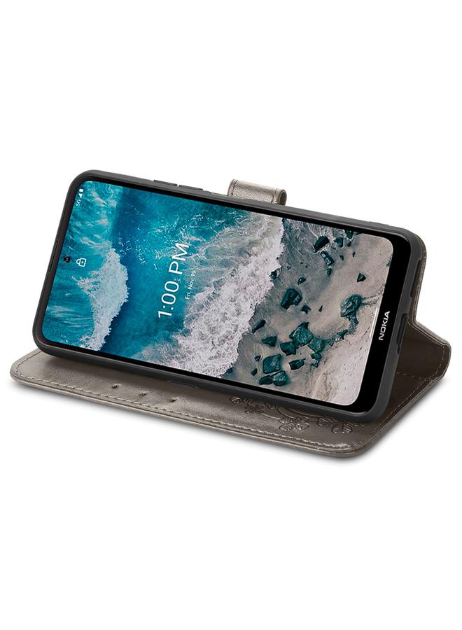 اس-توب جراب لهاتف Nokia X100 5G، جراب هاتف جلدي منقوش بأربع أوراق - Image 4