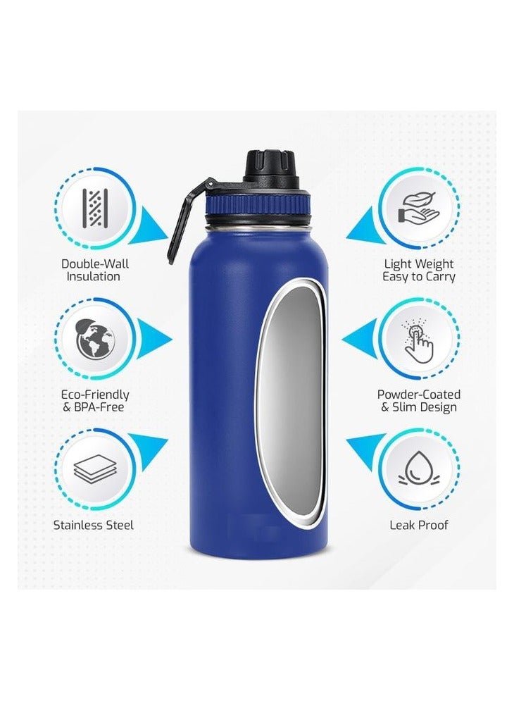 زد هيوز زجاجة رياضية من الفولاذ المقاوم للصدأ - 800 مل - ساخن وبارد - Image 4