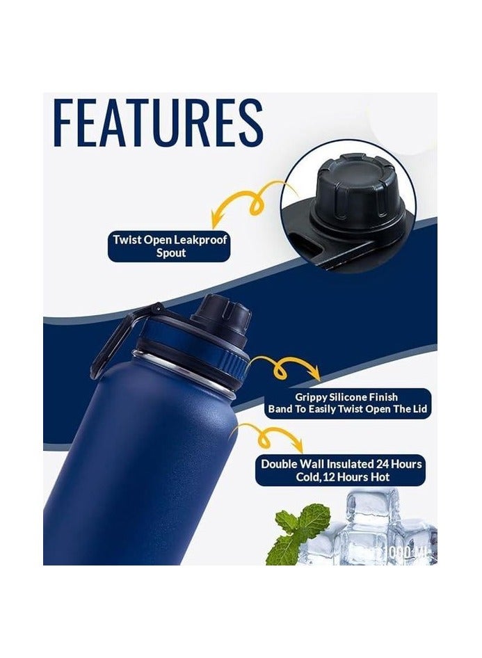 زد هيوز زجاجة رياضية من الفولاذ المقاوم للصدأ - 800 مل - ساخن وبارد - Image 5