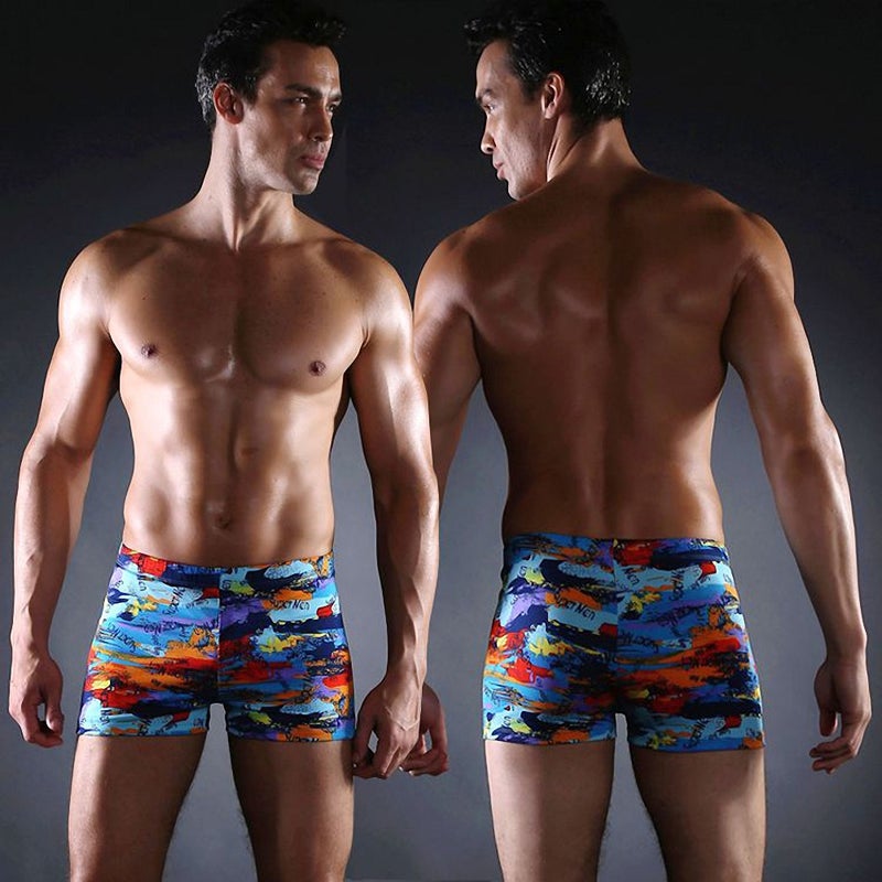 Swimming Trunks Wholesale 2025 New Men''s Swimming Trunks Factory Fashion Printed Boxer Plus Size Beach Spa Swimming Trunks - Image 2
