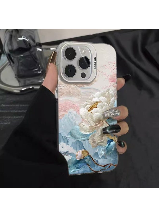 Lotus Blossom iPhone 16 Pro Case – Floral Ocean Design, Elegant Soft TPU Cover, Shockproof, Anti-Scratch, Anti-Fingerprint - Image 2