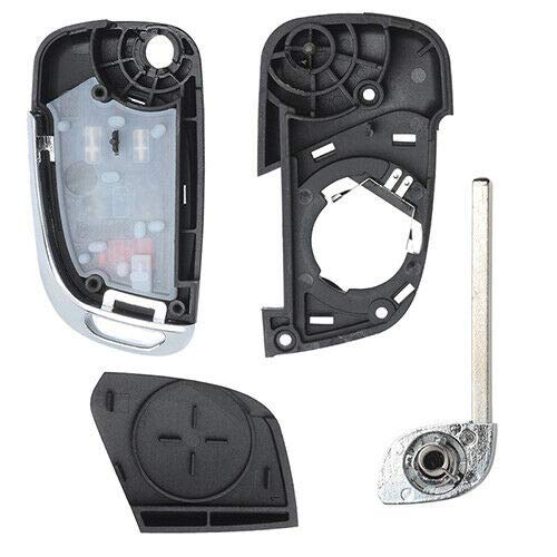 Keyecu Modified 4 Button Flip Remote Key Shell Case for Chevy Camaro Cruze Equinox Malibu,Just a Key Shell - Image 3