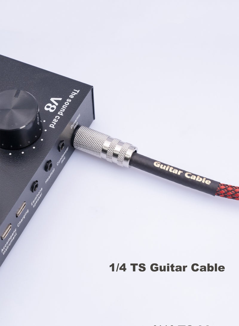 Instrument Cables  Electric Guitar Cord 1/4 Inch Straight  6.35mm TS Mono Plug  Connect Cable for Guitar Bass Drum Audio Device  - Image 3