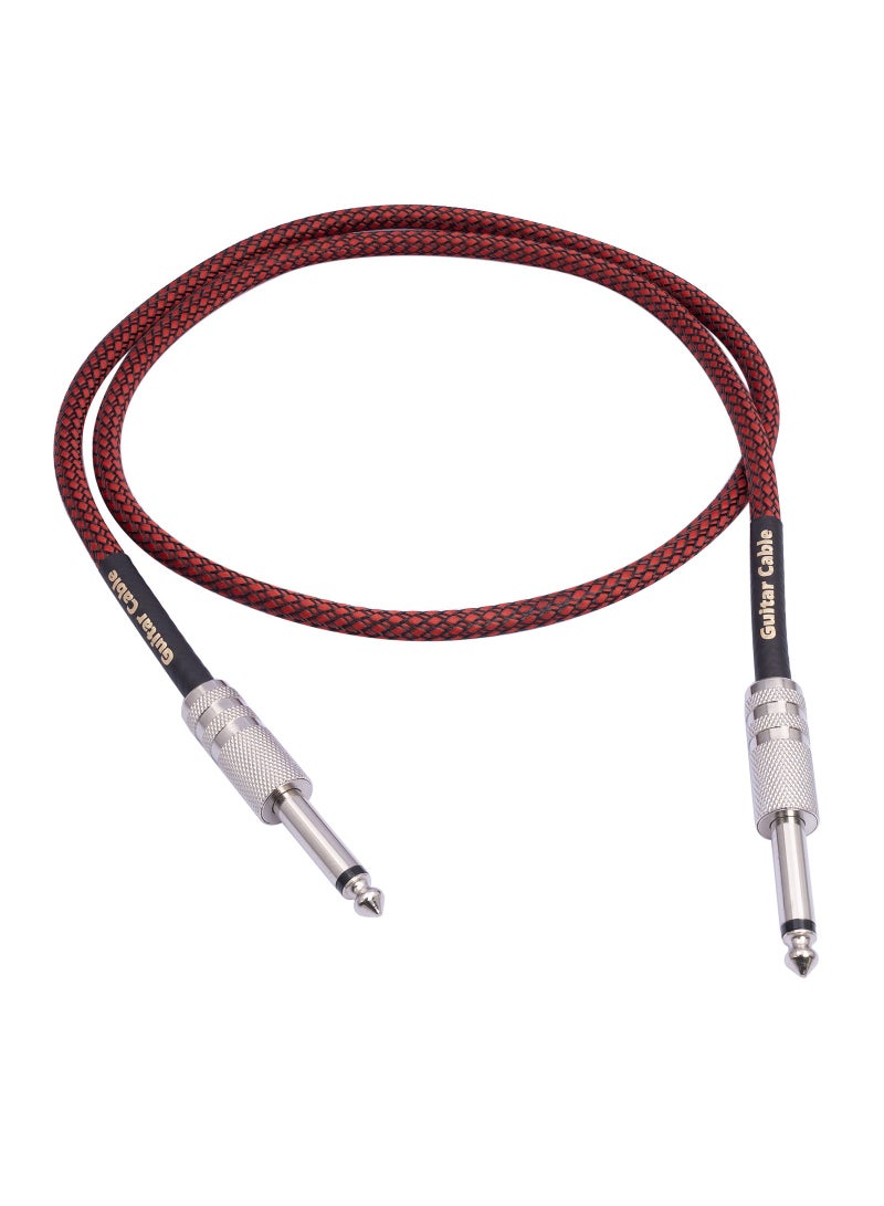 Instrument Cables  Electric Guitar Cord 1/4 Inch Straight  6.35mm TS Mono Plug  Connect Cable for Guitar Bass Drum Audio Device  - Image 1