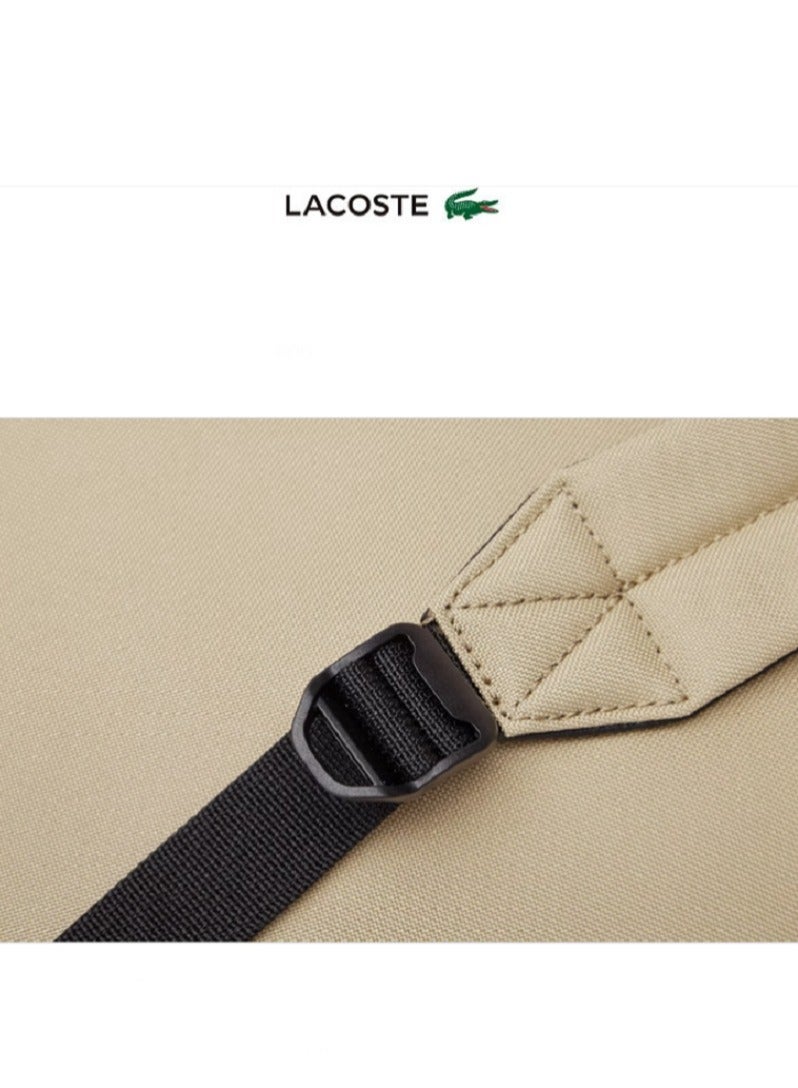 لاكوست حقيبة ظهر كاجوال مطبوعة من لاكوست كاكي - Image 5