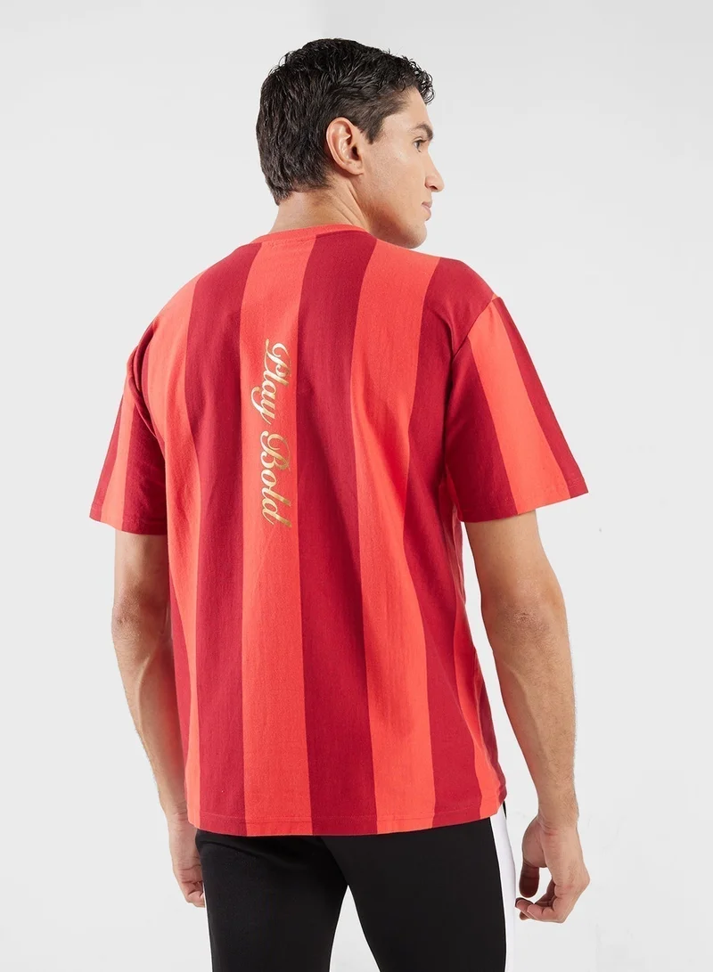 PUMA Royal Challengers Bengaluru Retro Striper IPL T-Shirt