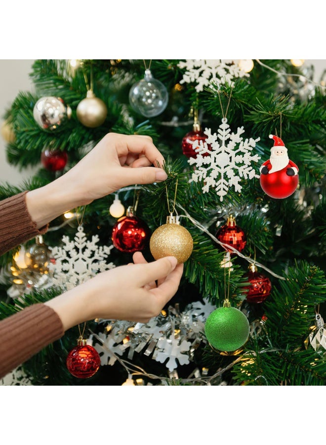 تشيلور 200 قطعة من شماعات زينة عيد الميلاد من Chielor، خيط زينة مزود بمشبك لزينة شجرة عيد الميلاد، خطافات زينة سهلة القفل، زينة شجرة عيد الميلاد، ديكور حفلات معلق (ذهبي). - Image 5