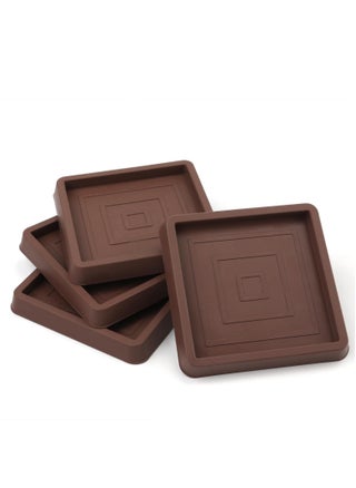 Square Sofa Non Slip Mat, Furniture Pads Rubber Furniture Caster Cups, Suitable for Hardwood Floors, Carpet, Bed, Cabinet, Sofa, Chair Table (Brown, 4PCS) - pzsku/Z82A7D29B51BF78185E0FZ/45/_/1697680497/3e36a5ab-aa06-4300-bfd1-5788778bb8c3