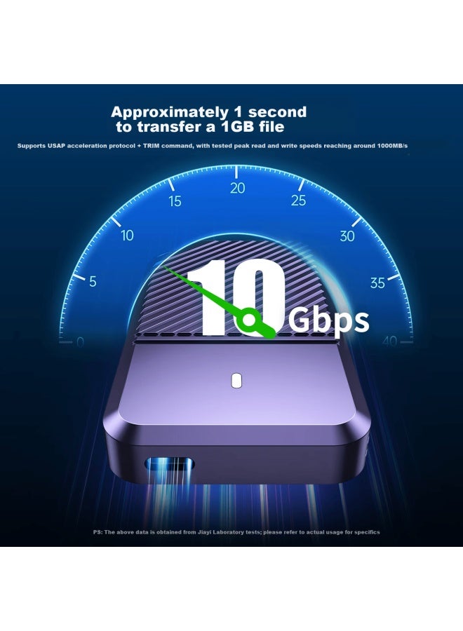 Jeyi M.2 Nvme Ssd Enclosure 10gbps Portable External Ssd Case With Built-in Write Protection - Image 1