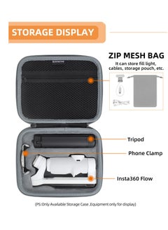 Excefore Storage Bag for Insta360 Flow Handheld Gimbal Stabilizer Tripod, EVA Hard Portable Protective Case for Insta 360 Flow, Outdoor Carrying Cover Bag  - Image 3