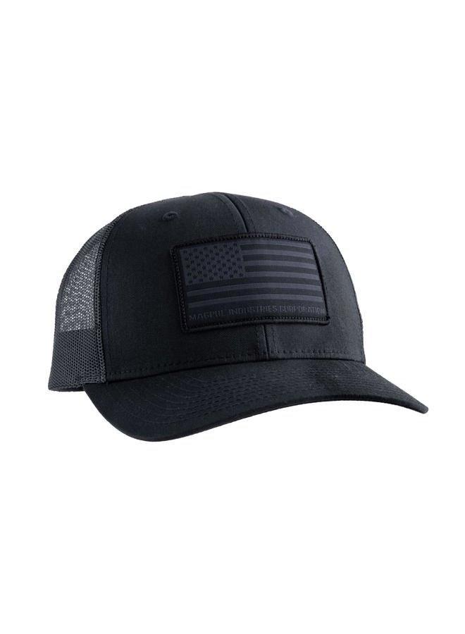 Magpul Standard Trucker Hat Snap Back Baseball Cap, One Size Fits Most, Standard Patch Black - Image 1