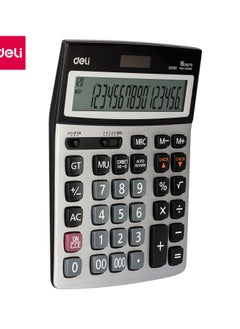 Deli Deli E39265 LIBRE 16-Digit Calculator - Solar/LR44 Battery, 120-Step Check, Dark Grey (1PCS/Color Box) - Ideal for Engineers, Scientists, Advanced Math  - Image 1