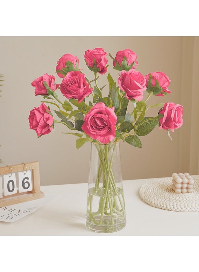 Artificial Rose,  Real Touch Faux Flower with Moisturizing Texture, Decorative Silk Rose for Home Decor, High-quality Wedding Prop, Photography Prop, Luxury Artificial Floral Ornament - Image 1