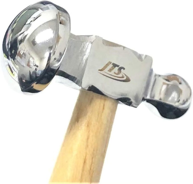 JTS Chasing Hammer 1" Full Domed Face Jewelry Crafts Metal Forming Jewelers Hammer by - Image 2