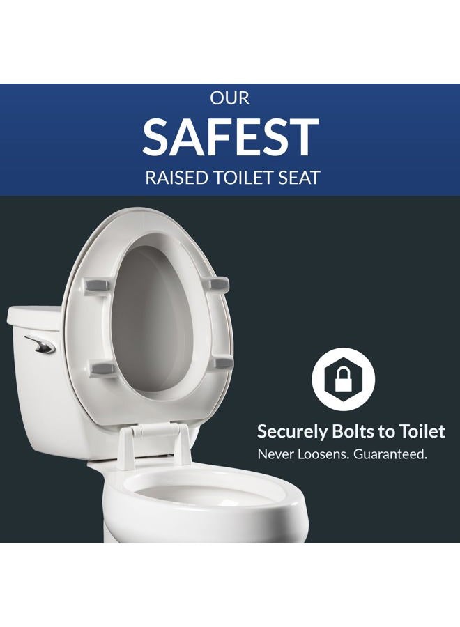 Bemis Independence 7YE85310TSS 000 New Larger Size Clean Shield 3" Raised Toilet Seat, Elongated, White - Image 5
