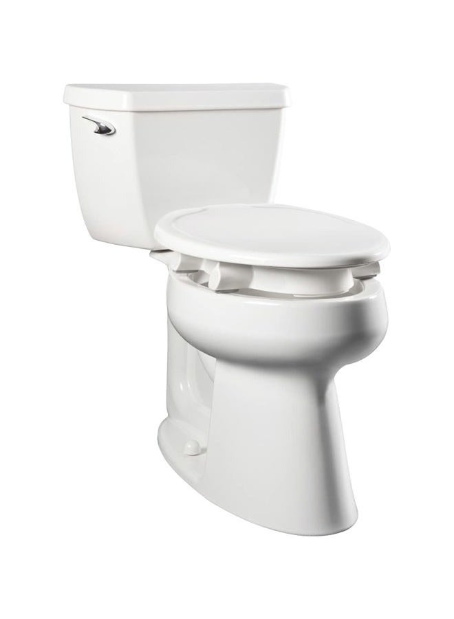 Bemis Independence 7YE85310TSS 000 New Larger Size Clean Shield 3" Raised Toilet Seat, Elongated, White - Image 1