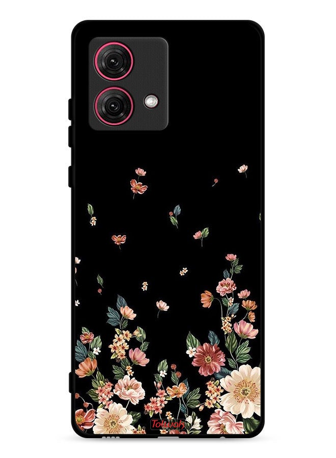 Tolwak Motorola Moto G84 5G Protective Case Cover Small Flowers In Bottom - Image 1